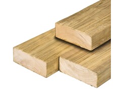 Vuren balk C24 geschaafd 70% PEFC 7 x 17 cm - Geïmpregneerd