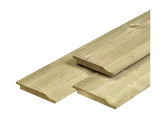 Vuren halfhout rabatdelen 1,8 x 14,5 cm - Geïmpregneerd