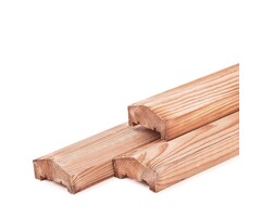 Afdeklat Douglas hout piramide 4,5 x 8,8 x 180 cm
