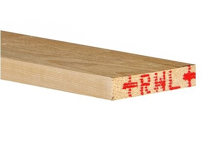 Vuren plank geschaafd 70% PEFC 1,8 x 9,5 cm
