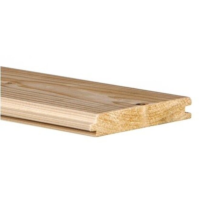 Vuren vloerdeel met velling 1,9 x 12 cm