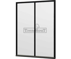 Steellook glaswand module B B163 x H220 cm - verdeling naar keuze