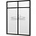 Steellook glaswand module B B163 x H220 cm - verdeling naar keuze