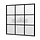 Steellook glaswand module H B223 x H220 cm - verdeling naar keuze