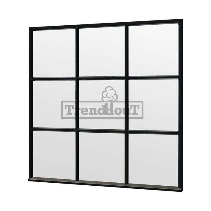 Steellook glaswand module H B223 x H220 cm - verdeling naar keuze