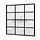Steellook glaswand module H B223 x H220 cm - verdeling naar keuze