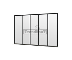 Steellook glaswand module E B340,5 x H220 cm - verdeling naar keuze