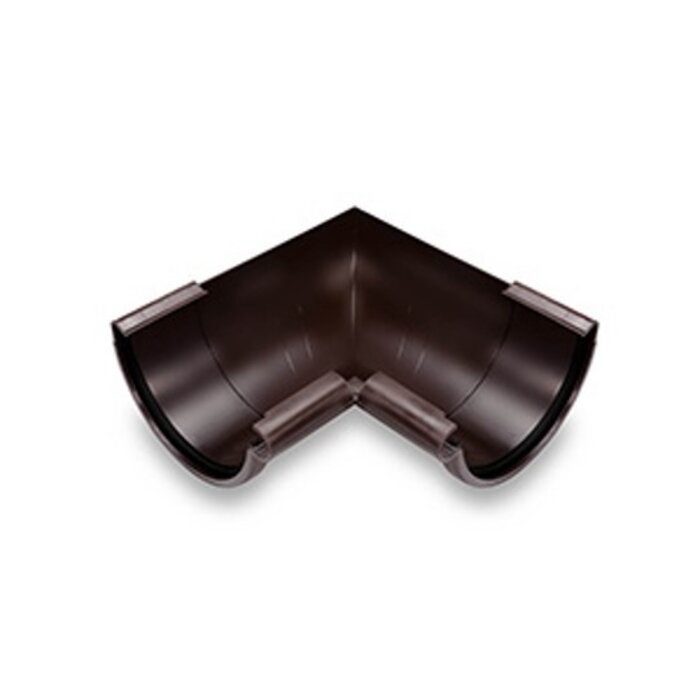 PVC hoekgoot 90 graden voor 130mm intern