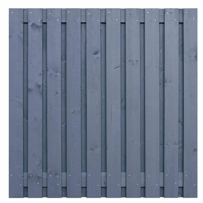 Tuinscherm Stuttgart Antraciet gespoten - 21 planks 1.80 x 1.80 meter