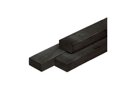 Lariks Douglas balk 70% PEFC 5 x 10 cm Zwart geïmpregneerd