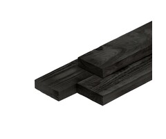 Lariks Douglas balk 70% PEFC 5 x 15 cm Zwart geïmpregneerd