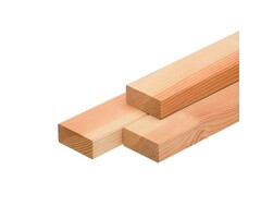 Lariks Douglas balk 70% PEFC 4 x 9 cm GESCHAAFD