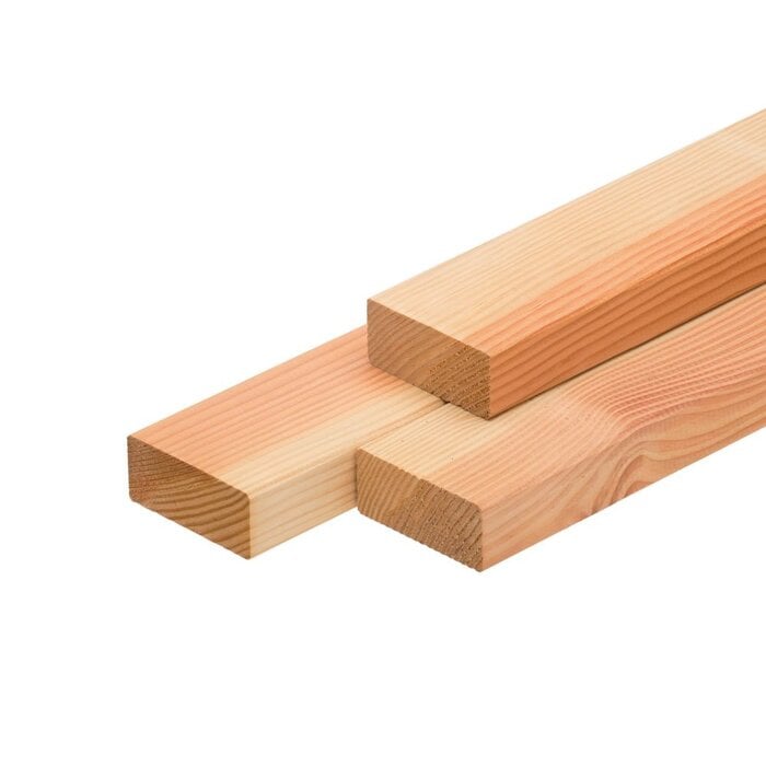 Lariks Douglas balk 70% PEFC 4 x 9 cm GESCHAAFD