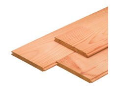 Douglas vellingdelen dakbeschot 70% PEFC 1.8 x 19 cm