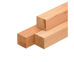 Lariks Douglas paal 70% PEFC 11 x 11 cm GESCHAAFD