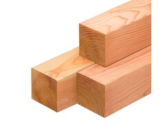 Lariks Douglas paal 70% PEFC 14 x 14 cm GESCHAAFD