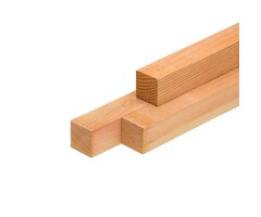 Lariks Douglas schuttingpaal 70% PEFC 7,5 x 7,5 cm