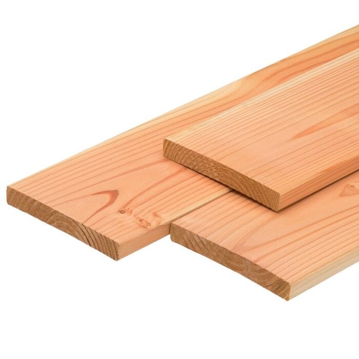 Lariks Douglas plank 70% PEFC 2,6 x 19 cm GESCHAAFD