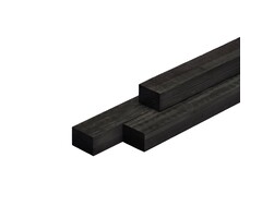 Lariks Douglas regel 70% PEFC 5 x 7,5 cm Zwart geïmpregneerd