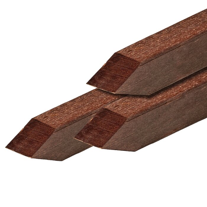 Hardhouten paal 8.5 x 8.5 x 300 cm - geschaafd