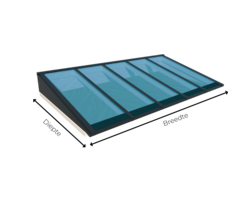 Geïsoleerde lichtstraat - Lessenaarsdak