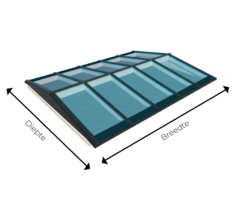 Geïsoleerde lichtstraat - Zadeldak