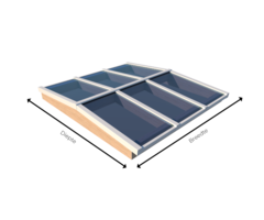 Lichtstraat ongeïsoleerd - Zadeldak