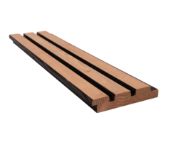 Douglas triple rhombusprofiel geschaafd en fijnbezaagd, 2 tone zwart gespoten