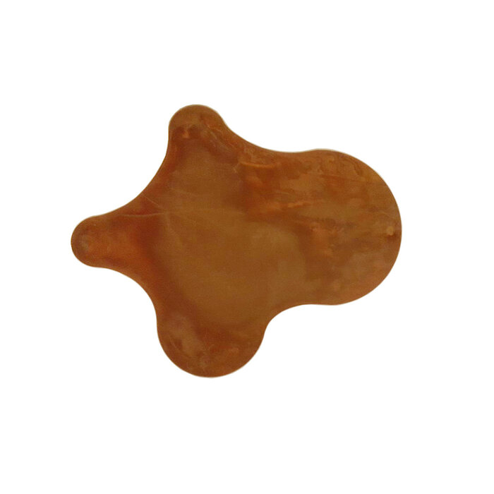 Cortenstaal stapsteen - organische vorm - 500/600x2mm - 4x gelaste moer  M10 + 4x draadstang M10x100mm