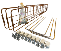 Wapeningskorf Ø12 3K 33 x 43 x 300 cm