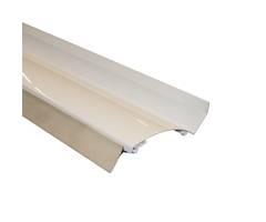 Muuraansluitprofiel aluminium wit