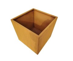 Cortenstaal vierkante plantenbak 400x400mm