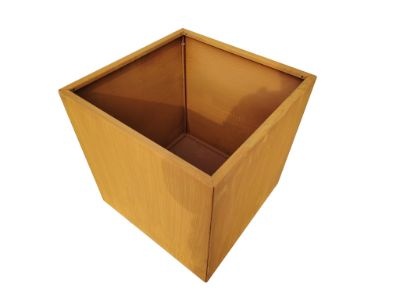 Cortenstaal vierkante plantenbak 400x400mm