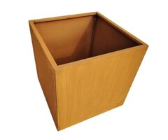 Cortenstaal vierkante plantenbak 600x600mm
