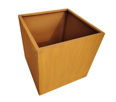Cortenstaal vierkante plantenbak 600x600mm