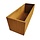 Cortenstaal rechthoekige plantenbak 400x1200x400mm