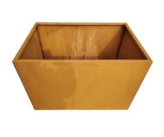 Cortenstaal rechthoekige plantenbak 600x900x600mm