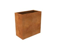Cortenstaal rechthoekige plantenbak 400x800x800mm