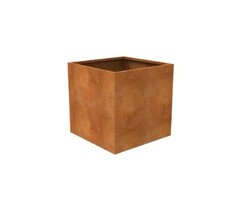 Cortenstaal vierkante plantenbak 800x800x800mm