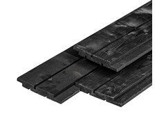 Nieuw Europees vuren channnelsiding 1,8 x 14,5 cm zwart gespoten