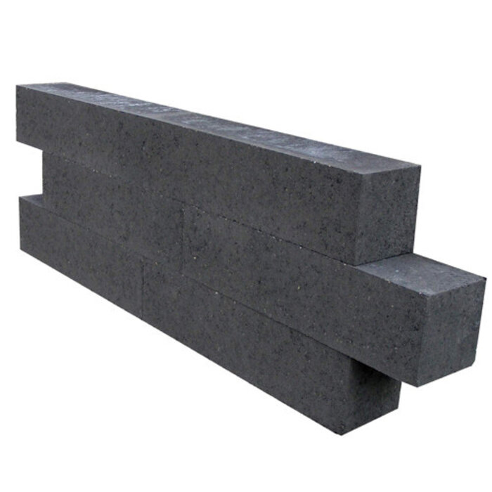 Patioblok Antraciet 60x15x15cm strak