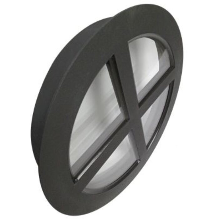 Stalen raam - ossenoog vast - dubbel glas