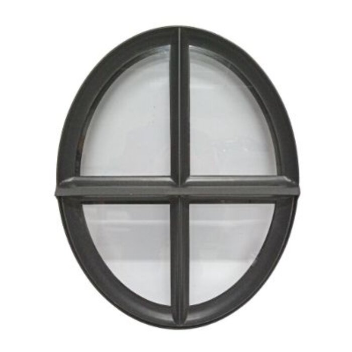 Stalen raam - ossenoog openslaand  - dubbel glas