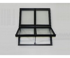 Stalen raam - vierkant openslaand - dubbel glas