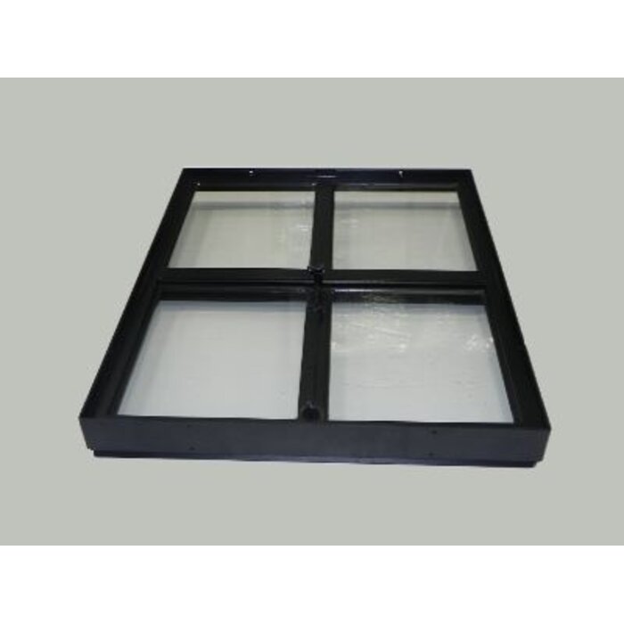 Stalen raam - vierkant openslaand - dubbel glas