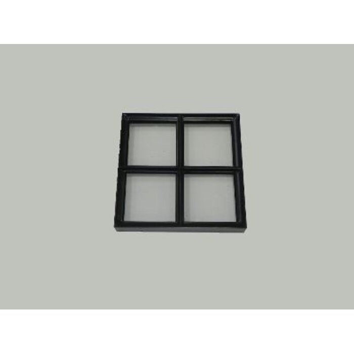 Stalen raam - vierkant vast