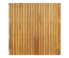 Schutting | Almendrillo | Naturel/Zwart | 4.5x180x180cm