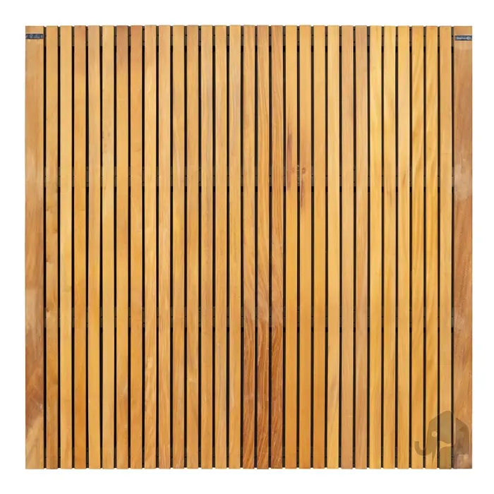 Schutting | Almendrillo | Naturel/Zwart | 4.5x180x180cm