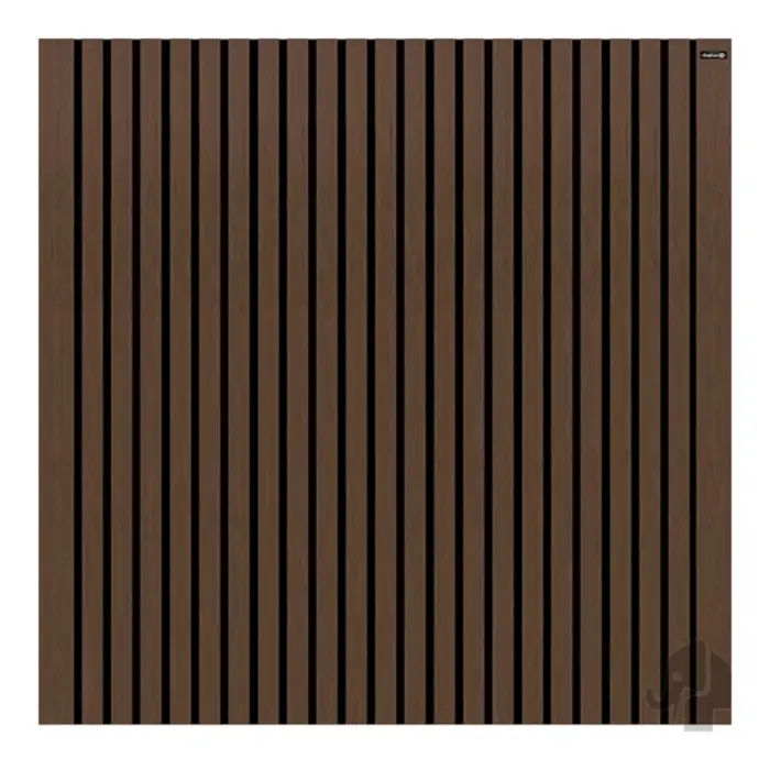 Schutting Stripes Black | Houtcomposiet | FSC | 180x180cm Elephant | Natural dark brown
