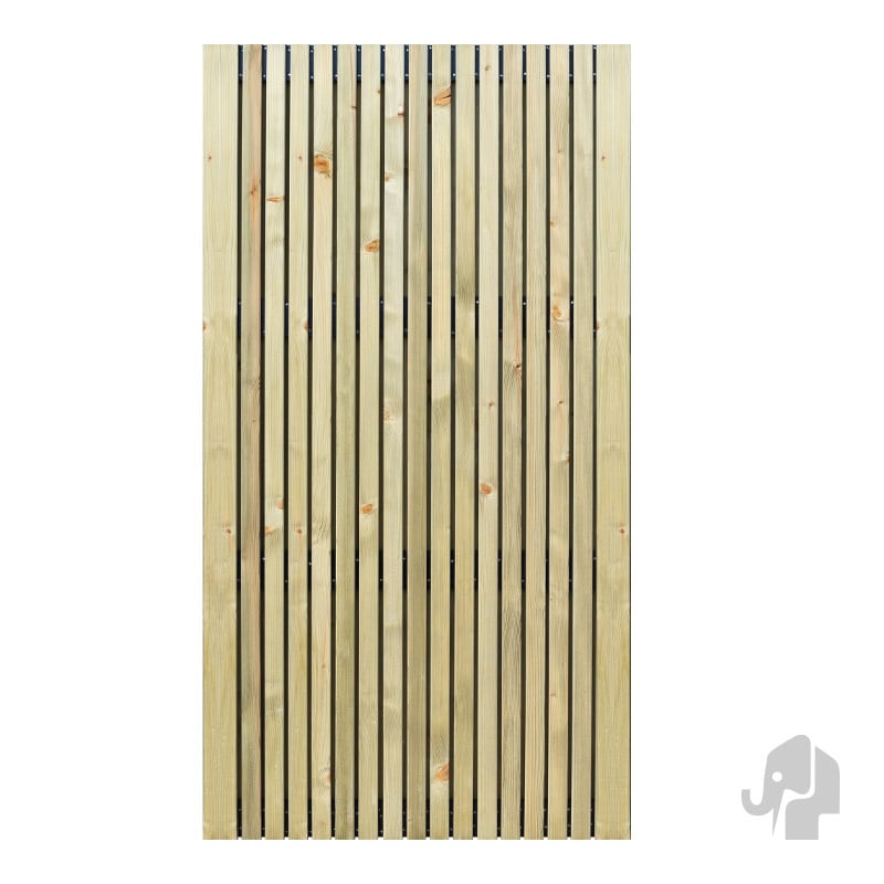 Poort |Stripes | Vuren | Groen Verduurzaamd | B100 x 179 CM